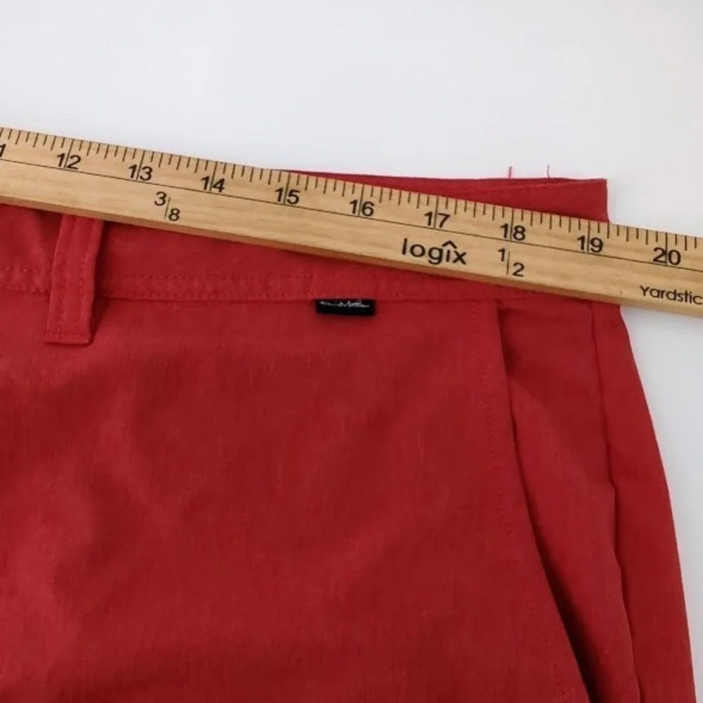 TravisMathew Shorts Mens 38 Red Performance Golf Chino Flat Front Stretch *READ*